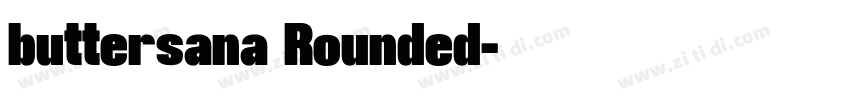 buttersana Rounded字体转换 buttersana Rounded字体转换